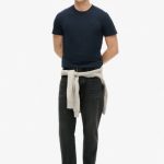 M1011245M - T-shirt basique - bleu nuit