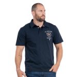 Polo coq gaulois Ruckfield X Astérix bleu marine